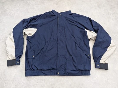 Vtg FootJoy DryJoys Jacket Mens XL Navy Golf Windbreaker Outdoor Retro Sports — 第 1/4 张图片