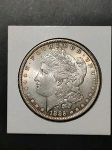 1885 Silver Morgan Dollar - Picture 1 of 2