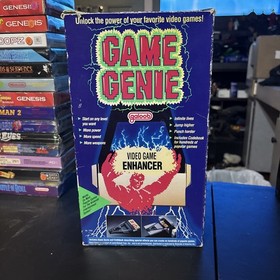 Vintage Nintendo NES Game Genie Game Enhancer Galoob 1991 Box, Codebook, Insert