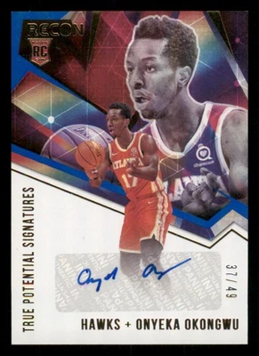 2020-21 Panini Recon True Potential AUTO Blue #8 Onyeka Okongwu /49 - Image 1 of 2