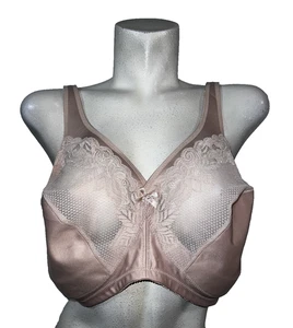 Glamorise Beige Size 48D Magic Lift Full Figure Minimizer Support Bra #1003 - Picture 1 of 6