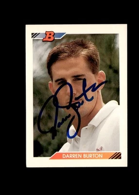 Darren Burton 1992 Bowman Royals authentic autographed card - Image 1 of 2