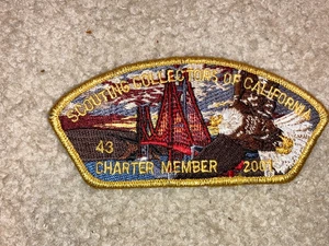 Boy Scout BSA Scouting Collectors of California Eagle Council Strip CSP Patch - Picture 1 of 1