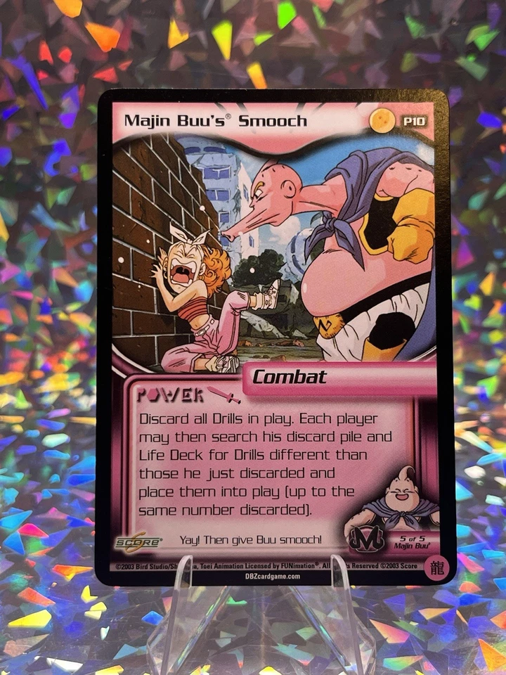 Dragon ball z ccg promo Majin Buu's Smooch P10 DBZ HTF BUU Saga LP - Image 1 of 3