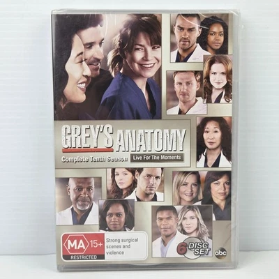 Grey's Anatomy Season 10 | DVD Set Ellen Pompeo Patrick Dempsey Drama Reg 4 - image 1 of 2