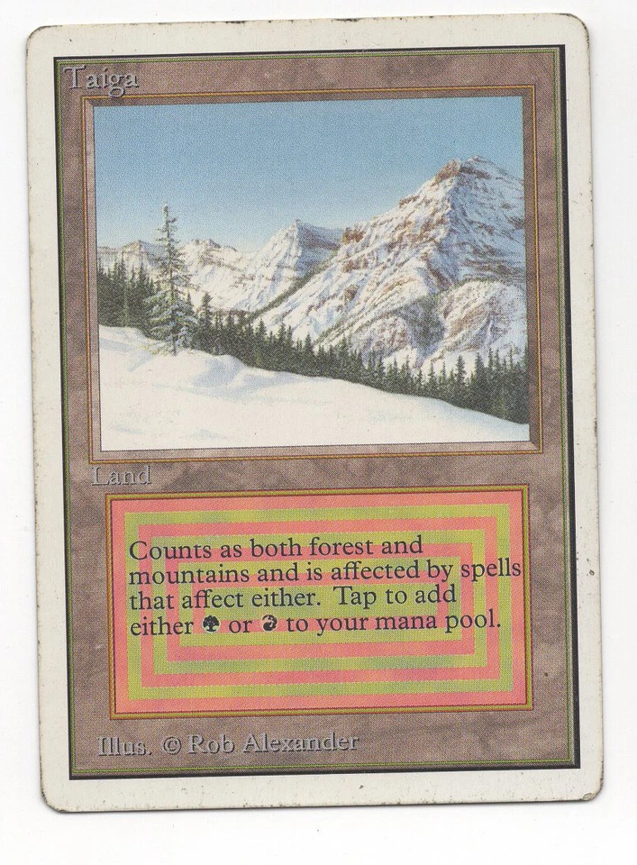 MTG: Magic Unlimited Edition - Taiga *Heavy Play* - Image 1 of 2