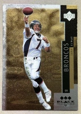 1998 Upper Deck Black Diamond John Elway Triple Diamond Rare #143 Broncos HOF - Image 1 of 2