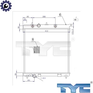 RADIATOR ENGINE COOLING 705-0072-R FOR PEUGEOT 207/Hatchback/Van/SW/CC 208 1.6L - Picture 1 of 8