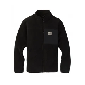 Burton Hearth Black Full-Zip Sherpa Fleece Jacket Men's LARGE - Picture 1 of 12