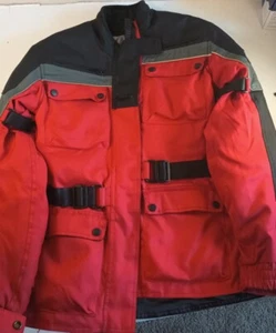 Bilt Motorcycle Racing Jacket Removable liner and Armor. Size WS Red And Black - Picture 1 of 8