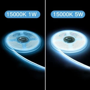 COB LED Strip 12V 15000K 4mm For Home Bedroom Kitchen Decoration DIY Lighting - Picture 1 of 11