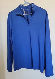 2(X)Ist Pullover Womens S/P royal blue 1/4 Zip Long Sleeve Golf NEW - Picture 1 of 3