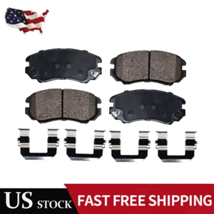Fits Elantra Sonata Tiburon Tucson Optima Soul Sportage Front Ceramic Brake Pads - Picture 1 of 8