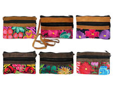 Small Multicolored Floral Purse Slim Embroidered Crossbody Bag Handmade Fashion