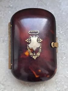 ALTE, ANTIKE SCHILDPATT BIEDERMEIER GELDBÖRSE UM 1830 - FEINSTE HANDARBEIT - Bild 1 von 11
