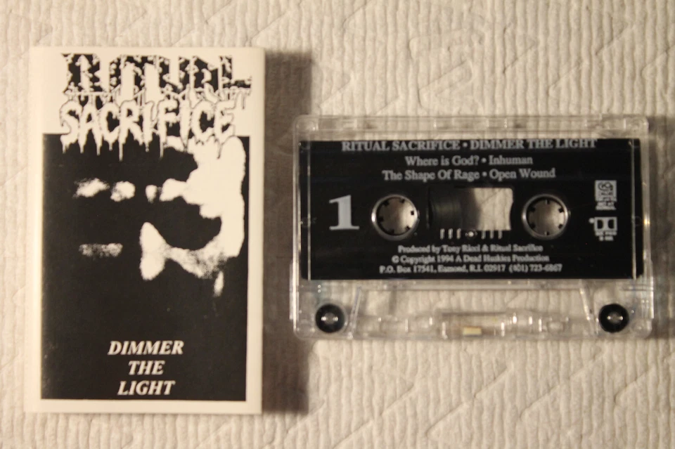 Ritual Sacrifice ‎Dimmer The Light US private cassette THRASH DEATH metal TESTED - Image 1 of 1