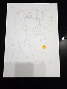 Akane-iro ni Somaru - Anime Production Art - Yuuhi Katagiri nude pan sketch - Picture 1 of 1
