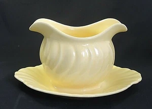 Franziskaner Coronado glänzend GELB - Sauciere mit angesetztem Unterteller - Bild 1 von 3