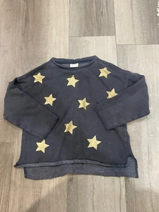 Zara Girls Star Sweater Size 5 grey casual collection - Picture 1 of 4