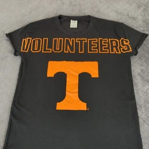 Tennessee Volunteers Shirt PINK Victoria Secret Women Small Black Big Logo Long - Picture 1 of 10