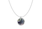 Steam Locomotive codet6 DOME 18" on a Platinum Plated Necklace Jewellery Gift