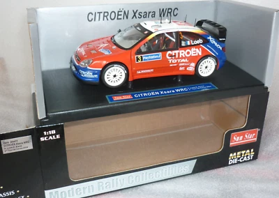 🎄 1:18 Rally Modellauto Sun Star CITROEN Xsara WRC Tour de Corse 2004 in OVP 🎄 - Bild 1 von 4