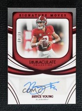 2022 Panini Immaculate Collegiate Signature Moves Ruby 46/49 Bryce Young Auto