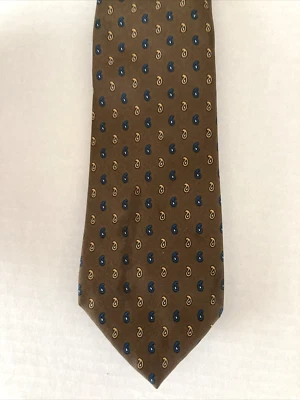John Henry Men's Necktie Tie Vintage Polyester Berkley Twill Made in Italy - Image 1 of 4