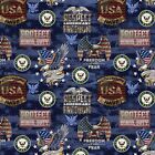 U.S Navy Camo Flag Pattern 1138-N 100% Cotton Fabric by the Yard