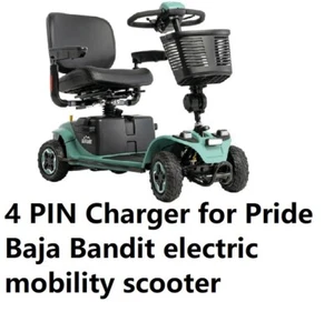 🔥 Battery Charger for Pride Baja Bandit electric wheelchair mobility 4 PIN - Picture 1 of 4