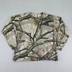 Game Winner Shirt Mens XL Gray Camo Mossy Oak Treestand Hunting Long Sleeve Tee - Picture 1 of 9
