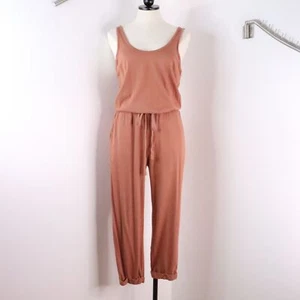 Michael Stars Capri-Overall Damen M braun Jersey Kordelzug Stretch Cropped - Bild 1 von 14