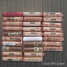 Collection Of 28 Rolls Of Canadian Pennies 1941-1983 - Some Red  #coinsofcanada