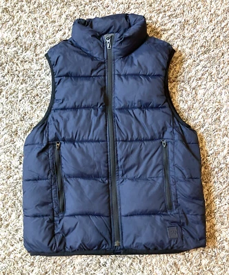 Chaleco acolchado GAP Kids juvenil mediano 8-10 azul Primaloft plumón alternativo cálido otoño Foto 1 de 4