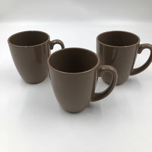 Corelle Coordinates Brown Stoneware Coffee Mugs Coffee Cups Set Of 23 EUC - Picture 1 of 5