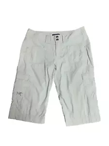 Arc'teryx Rampart Long Short Womens Size 8 Outdoor Cargo Hiking Khaki Green - Picture 1 of 10