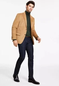 Tommy Hilfiger Men's Modern Fit Corduroy Sport Coat Khaki 40R - Picture 1 of 5