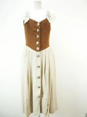 Arno Lindner braun mit Träger sagenhaftes Landhaus Kleid Trachtenkleid Gr.36 - Bild 1 von 4