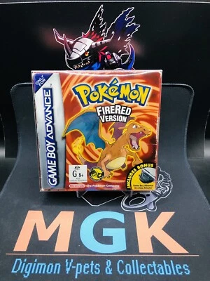 Pokemon Fire Red Boxed AUS PAL -Gameboy Advance GBA With Manuals 2005 BIB BOX - Image 1 of 4