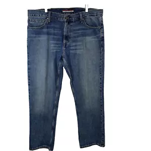 Tommy Hilfiger Jeans Herren 38x30 Blau Straight Leg 100% Baumwolle Freizeit Western Arbeit - Bild 1 von 10
