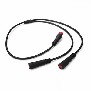 1T2 Kabel Y-Splitter Verlängerungskabel Stecker für E-Bike Licht/Gang Sensor - Bild 1 von 7