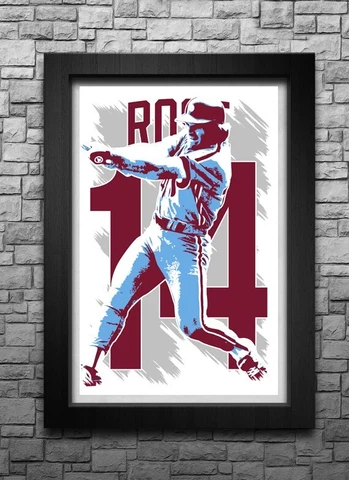 PETE ROSE art print/poster PHILADELPHIA PHILLIES FREE S&H! JERSEY Cover