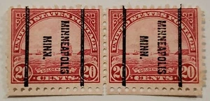 US Scott #567 ~ (20 Cent) Golden Gate Pair, Precancel - Minneapolis Minn. - Picture 1 of 3