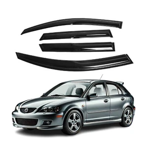 Fits Mazda 3 Hatchback 04-09 Side Window Visor Sun Rain Deflector Guard - Bild 1 von 9