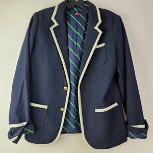 Rowing Blazers Blue White Jacket Wool Blend Blazer Sport Coat Rugby Preppy XL 14 - Picture 1 of 8