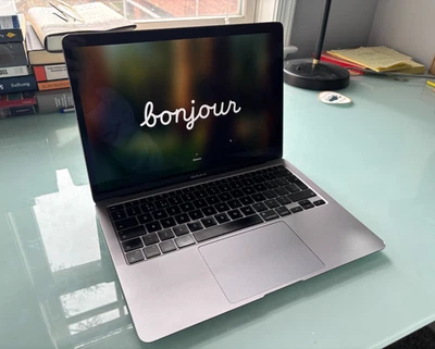 Apple MacBook Air M1, 13-Inch, Grey, 256gb, 8Gb Ram. 100% Battery  – Boxed - Image 1 of 4