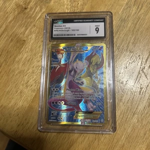 Mewtwo EX (163 Secret Full Art) 163/162 Breakthrough Holo, CGC 9 - Picture 1 of 6