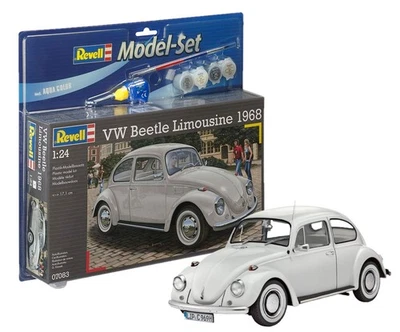 Revell Model Set 67083 VW Beetle Limousine 68 1:24 Scale Unbuilt/Unpainted Plast - Immagine 1 di 4