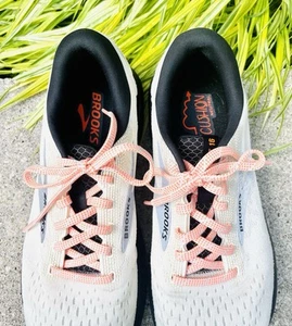 Women's Size 11 Brooks Ghost 16 Ecru Orange Black - Picture 1 of 14
