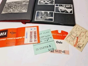 Vintage Red Photograps Album with Travel Photos & Memories Collection Norway 61' - Picture 1 of 22